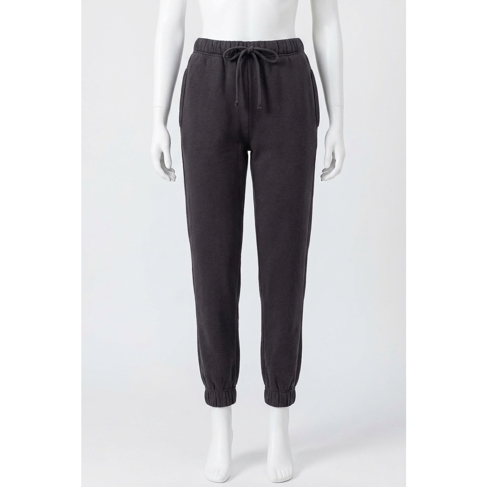 NEW ZENANA cozy fleece jogger pants in black
